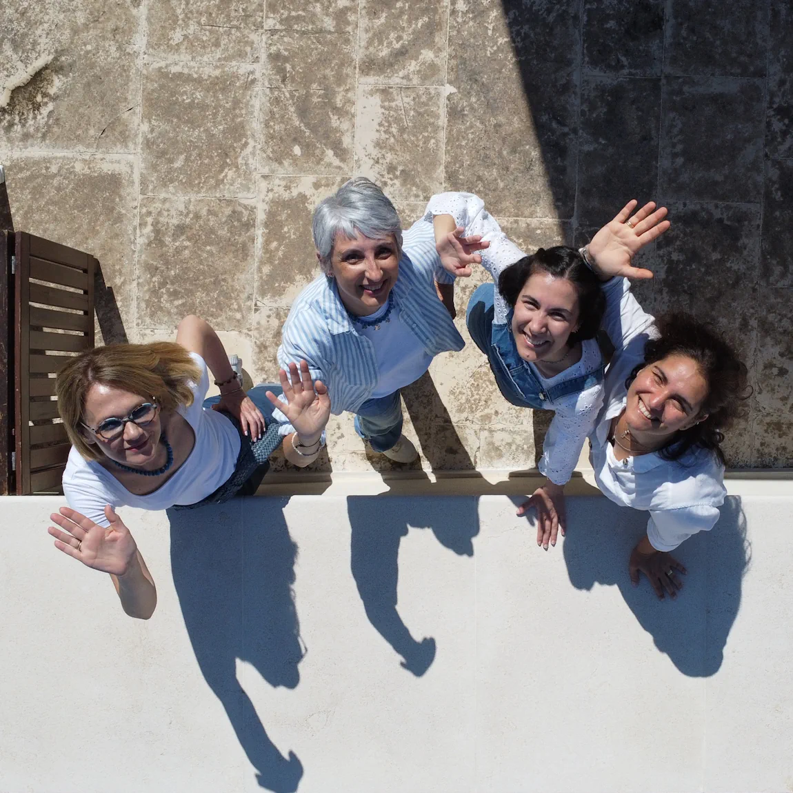 Le quattro artiste di Giovinazzo: Ilia Scardigno, Ilaria Lafronza, Luciana Galantino, Vicky Depalma