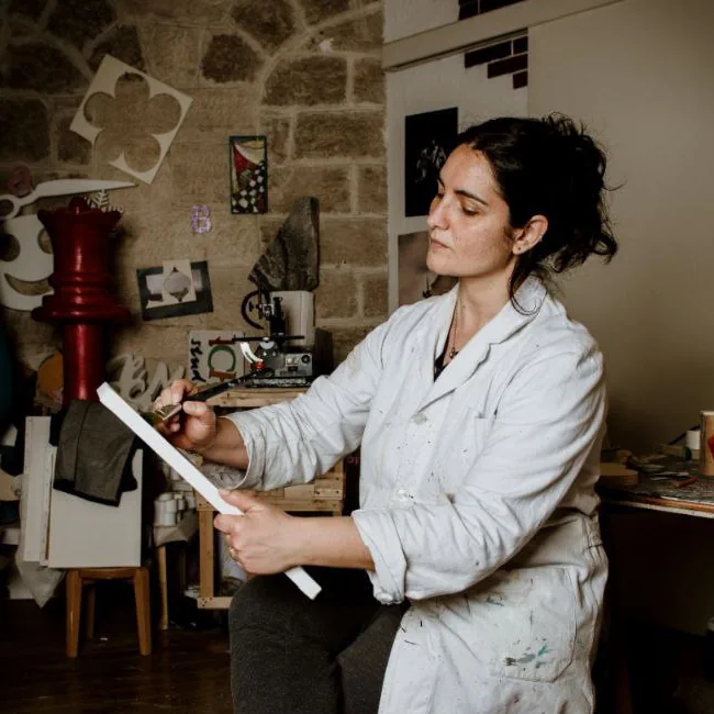 Ritratto di Vicky Depalma, artista di Giovinazzo — scenografie