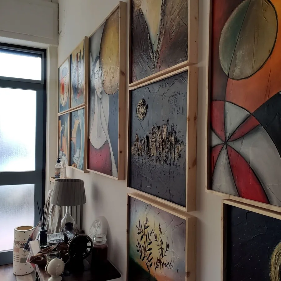 Quadri materici, tecnica mista