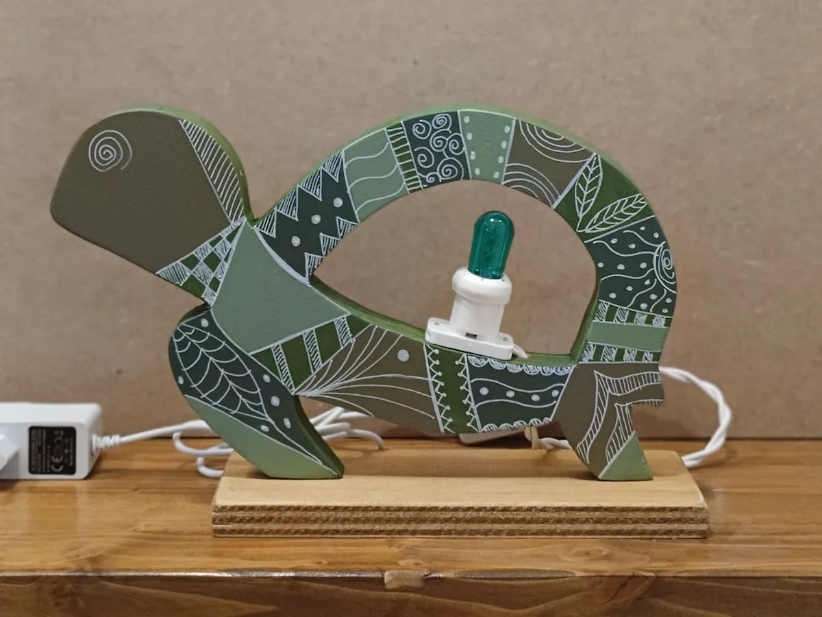 Luminaria dipinta a mano personalizzata